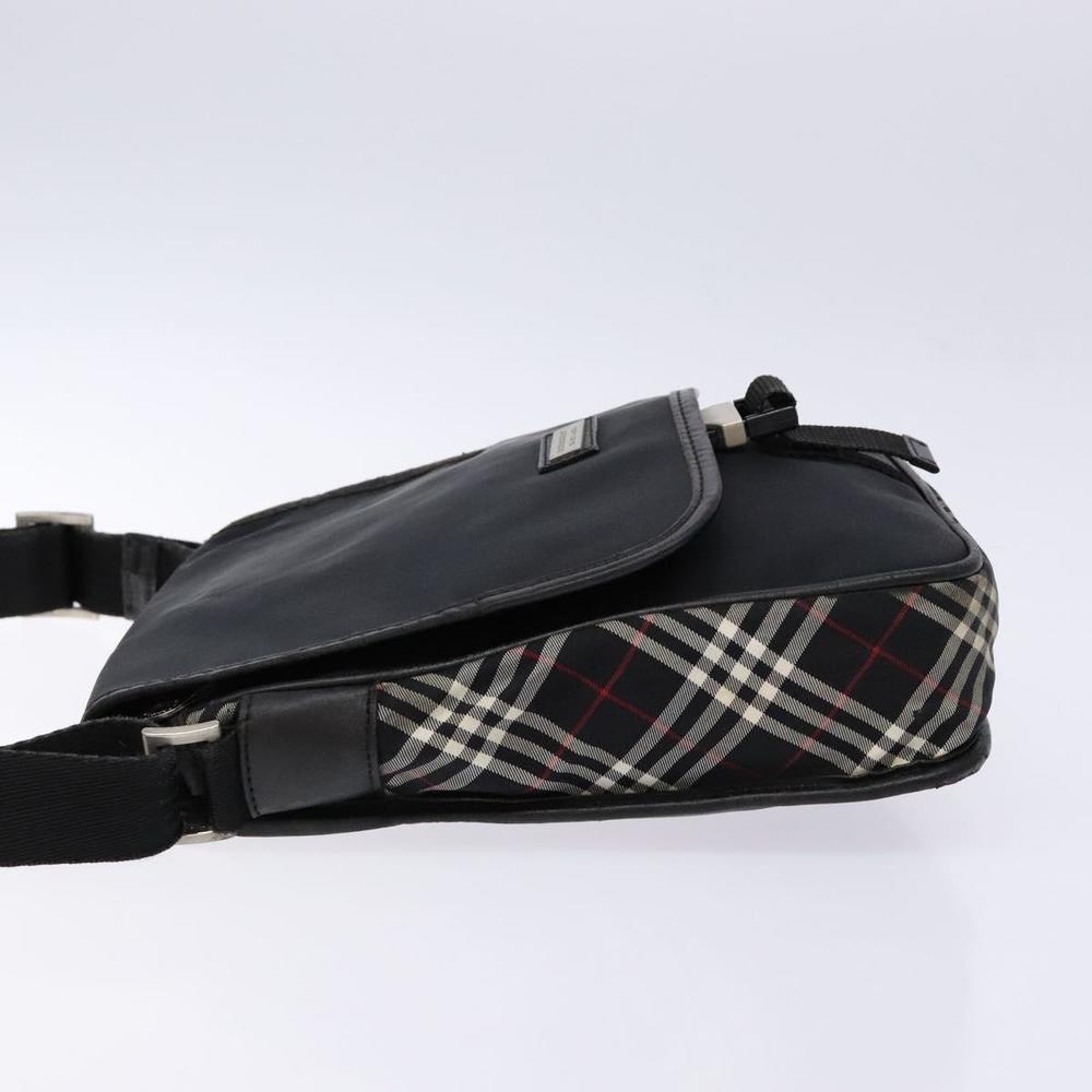 BURBERRY Black Label Shoulder Bag Nylon Black Silver Auth bs28327 - Picture 4 of 16